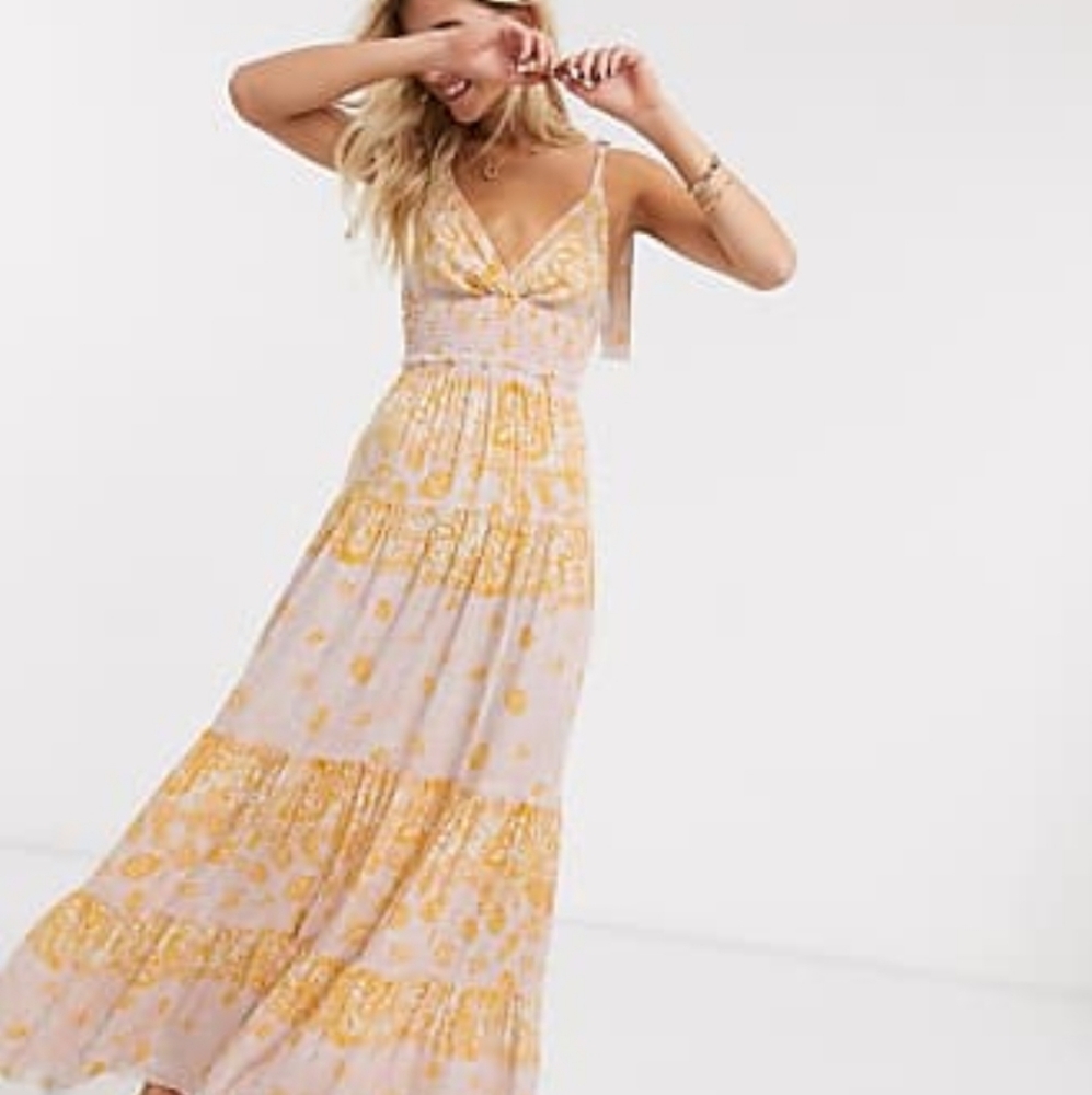 Free People "Let's Smock About It Maxi Dress"
